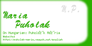 maria puholak business card